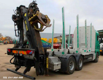 ciężarowy do transportu drewna Euro 6 6x4 Man do drzewa