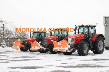 Pług śnieżny składany do śniegu strzałka komunalny ROLMAKO TUZ ciężki