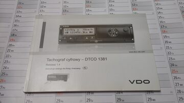 Instrukcja obsługi Tachograf cyfrowy - DTCO 1381 VDO