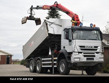 Iveco TRAKKER 450  wywrotka 6x6 bordmatic zdzwigiem