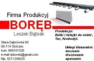 Widły, listwa dolna do wideł obornika,krokodyla,ładowacz,