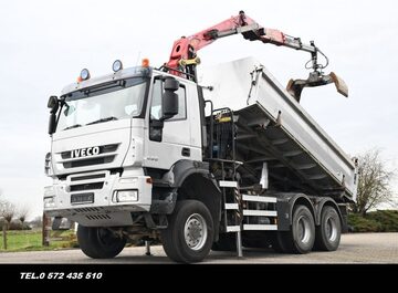 Iveco TRAKKER 450  wywrotka 6x6 bordmatic zdzwigiem