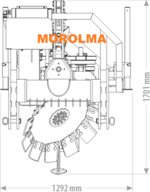 Pług leśny aktywny z pogłębiaczem FK MACHINERY 1-talerzowy