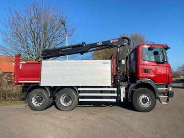 Scania G 360  WYWROTKA 6x6 bordmatic z dzwigiem za kabina