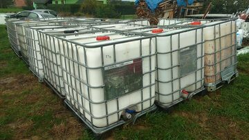Zbiornik 1000L mauzer beczka CZYSTA na rope, nawozy Rzeszów
