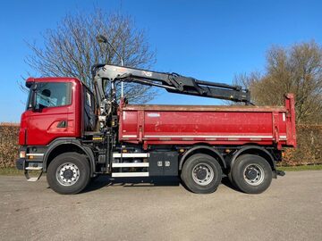 Scania G 360  WYWROTKA 6x6 bordmatic z dzwigiem za kabina