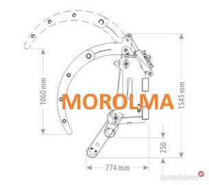 Zgrabiarka do gałęzi brona leśna KOŁASZEWSKI FK MACHINERY grabie