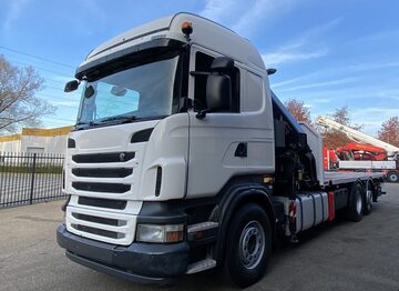 Scania R 420 BUDOWLANY 6x2 podloga z dzwigiem