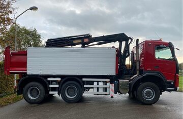 Wywrotka FM 1350 TERBERG  Euro 5 6x6 z dźwigiem