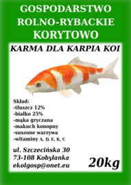 Karma pasza dla ryb karp koi pstrąg jesiotr 