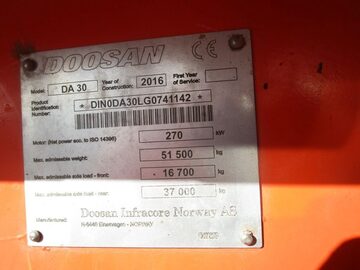 WOZIDL0    BUDOWLANE   DOOSAN DA30 ROK 2016.