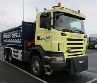 Wywrotka 6x6 z dzwigiem Scania G 500  Eur 5