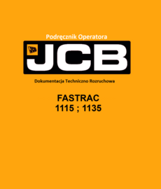 DTR Instrukcja operatora, katalog obsługi , UDT- serwis - JCB Fastrac 1135