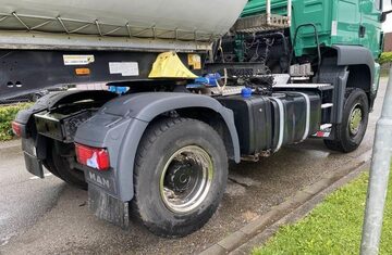 ciagnik 4x4  MAN  TGS  +  NACZEPA  WYWROTKA