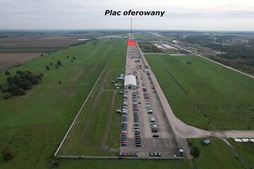 Autostrada A4, teren wybetonowany, ogrodzony, oświetlony, media 1,8 ha