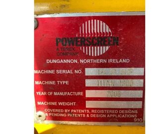 przesiewacz Power Screen Titan 1800 Rail Rok produkcji  2006