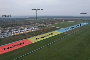 Teren na parking, plac składowy, autostrada A4