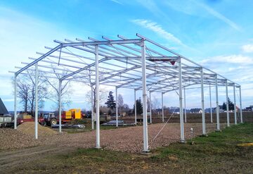 10x20 Konstrukcja stalowa hali hala nowa z projektem magazyn obora kurnik
