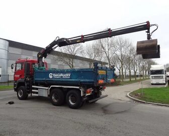 wywrotka 6x6 z dzwigiem man tga 26.360 