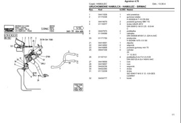 Deutz Fahr Agrotron 4.70 katalog części po Polsku