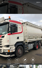 Ciezarowy Do przewozu sypkich pasży peletu Scania R 520