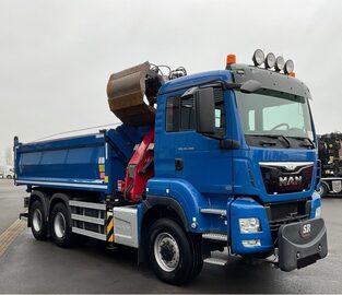 MAN TGS wywrotka 6x6 bordmatic  zdzwigiem Euro 6.