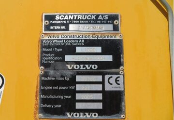 Volvo L180E Ladowarka kolowa