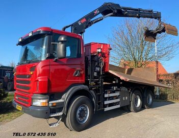 Scania G 360  WYWROTKA 6x6 bordmatic z dzwigiem za kabina