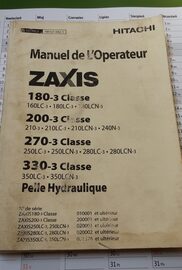 Instrukcja Hitachi ZAXIS 180-3 200-3 270-3 330-3