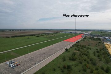 Autostrada A4, teren wybetonowany, ogrodzony, oświetlony, media 1,8 ha