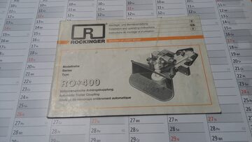 Instrukcja obsługi zaczep automatyczny Rockinger RO 400