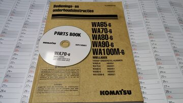 Instrukcja Komatsu + płyta WA65 WA70 WA80 WA90 WA100M
