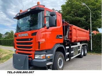 Hakowiec 6x6 wywrotka 6x6 z dzwigiem Z Scania P 400