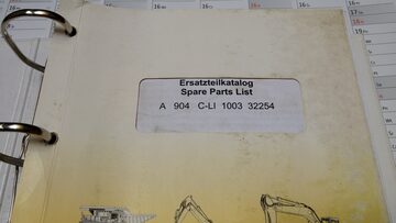 Katalog części Liebherr A 904 C-LI 1003 32254