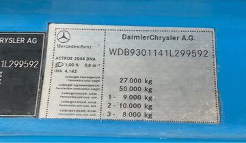 Hakowiec 6x2 do kontenerow Mercedes Actros 2544 eur 5