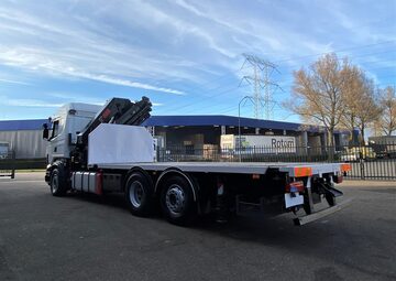 Scania R 420 BUDOWLANY 6x2 podloga z dzwigiem