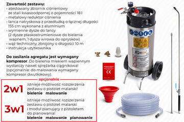 AGREGAT DO BIELENIA WAPNEM BIELARKA OPRYSKIWACZ