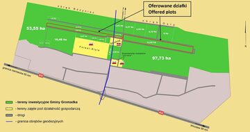 Plac manewrowy przy autostradzie A4,A18 betonowy 18ha